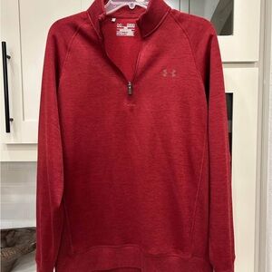 Under Armour Red Zip Up Sweater